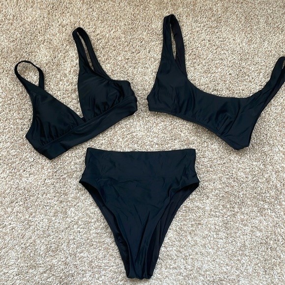 Aerie bikini set - 2 tops and 1 bottom - all size S - Picture 1 of 7